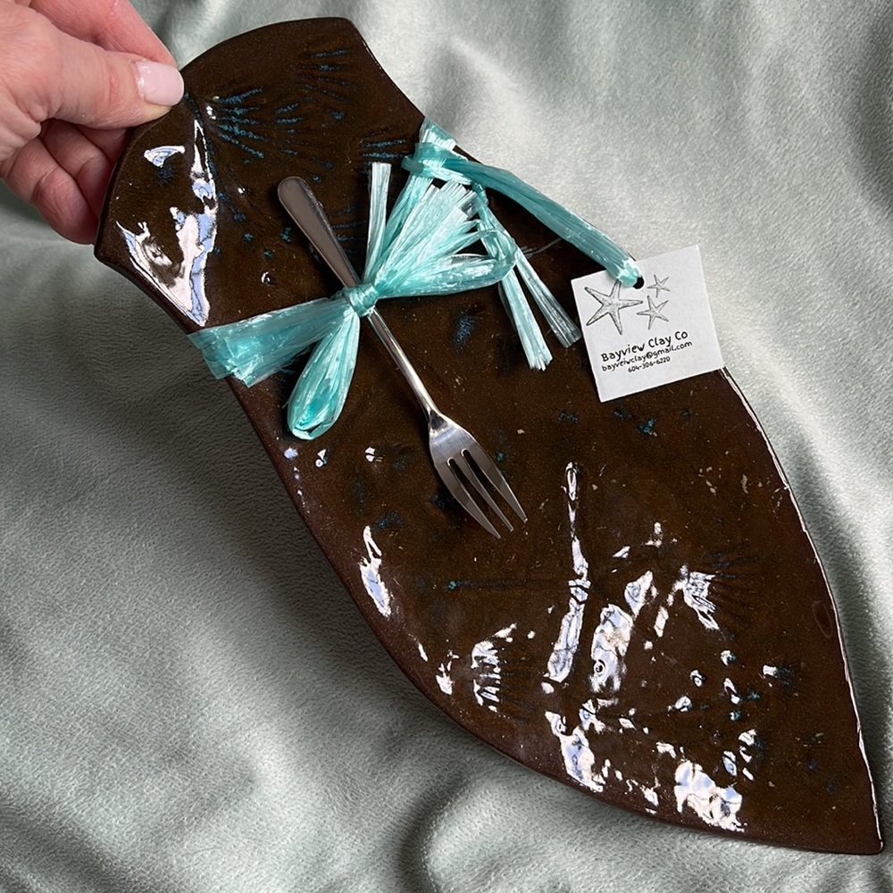 Glossy Artisan Pottery Serving Dish